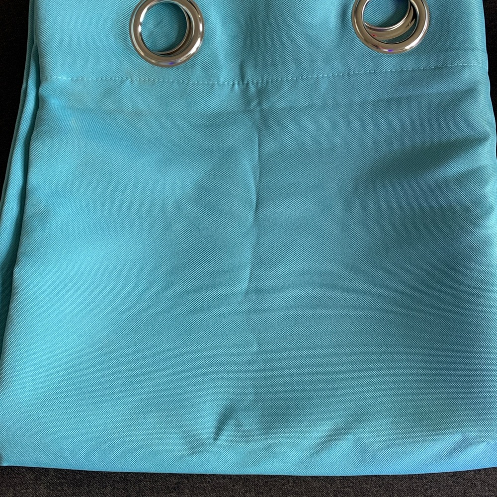 Turquoise Grommet Heavyweight Indoor Outdoor Curtain